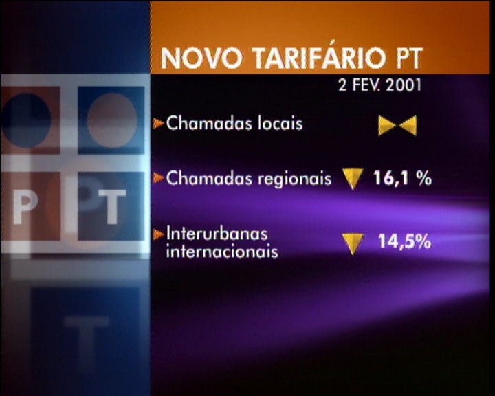 Novo tarifário da PT