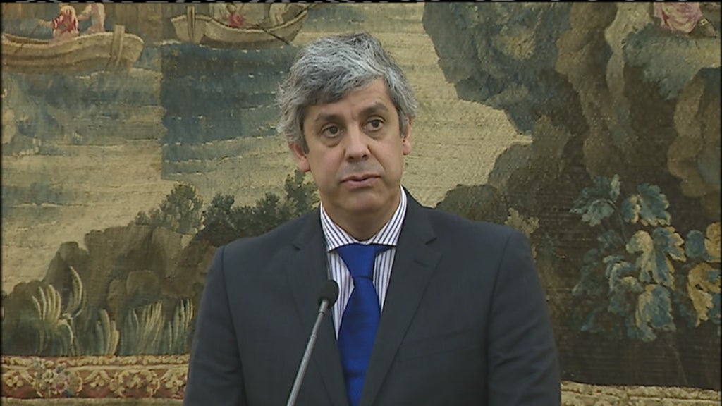 Conferência de imprensa de Mário Centeno