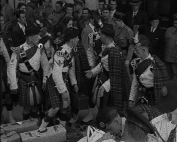 Chegada de regimento escocês