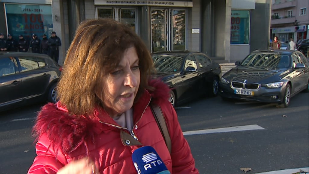 Manifestação dos trabalhadores das IPSS