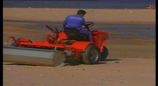 Máquina para limpeza da areia