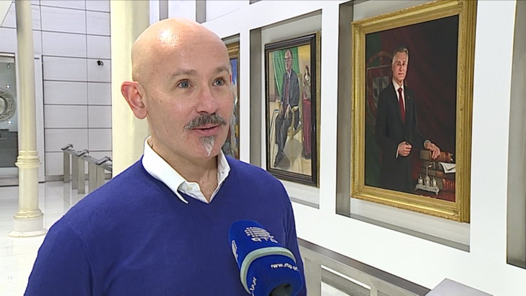 Retratos dos presidentes no Museu da Presidência