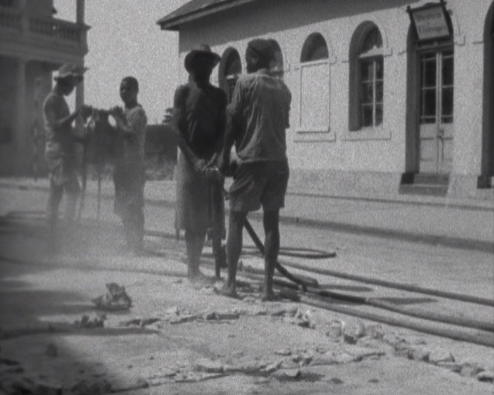 Obras na cidade da Beira