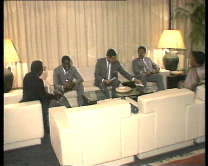 Encontro entre Saúde Maria e Nino Vieira