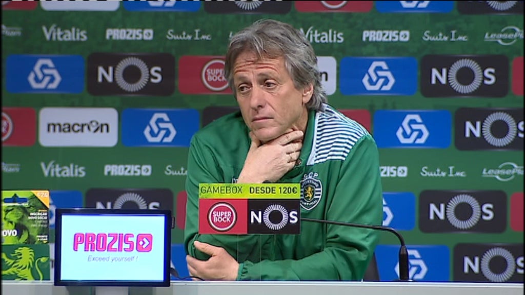 Futebol: conferência de imprensa de Jorge Jesus