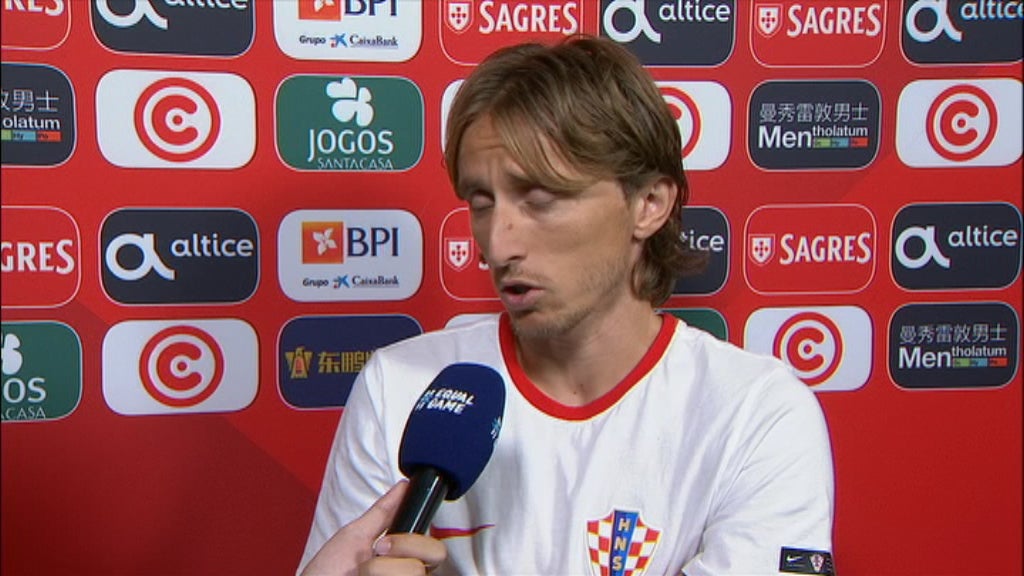 Declarações de Luka Modric e Fernando Santos