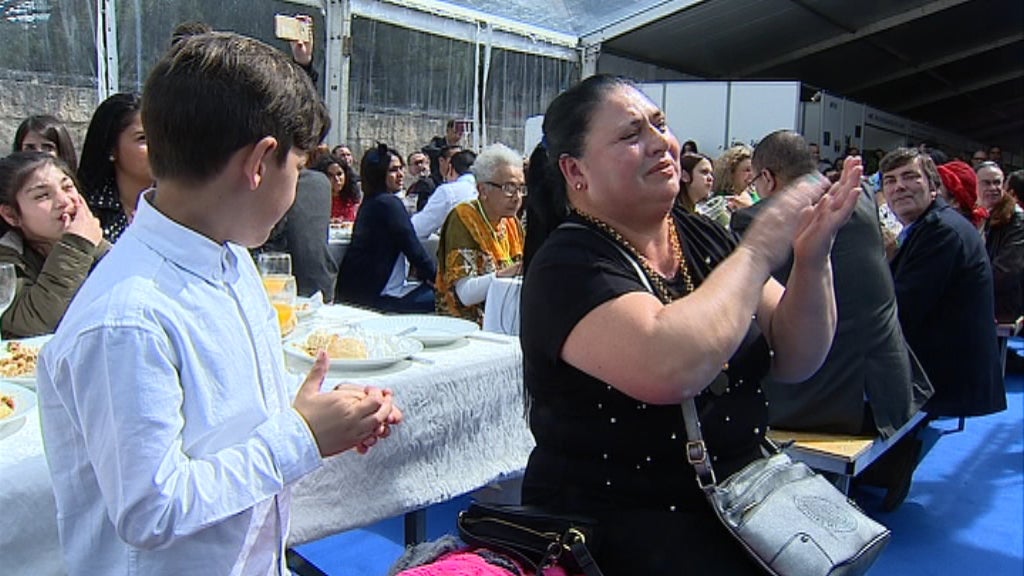 Marcelo Rebelo de Sousa  almoça com comunidade cigana