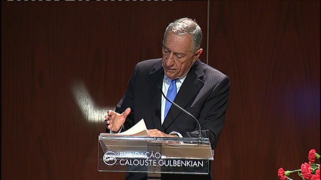 Marcelo Rebelo de Sousa na Gulbenkian