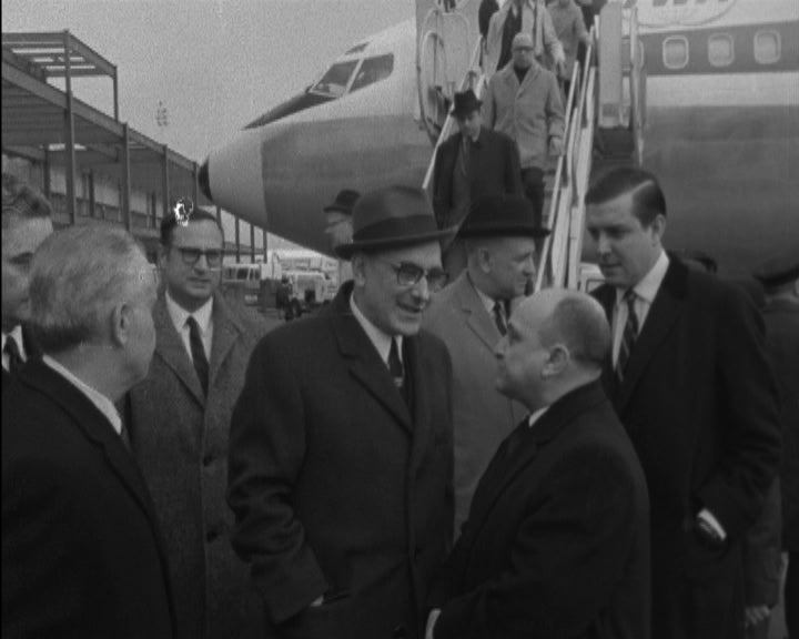 Chegada de Marcelo Caetano a Nova Iorque