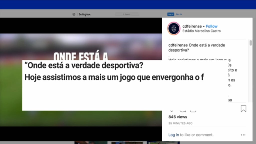 Futebol: arbitragem polémica na Feira