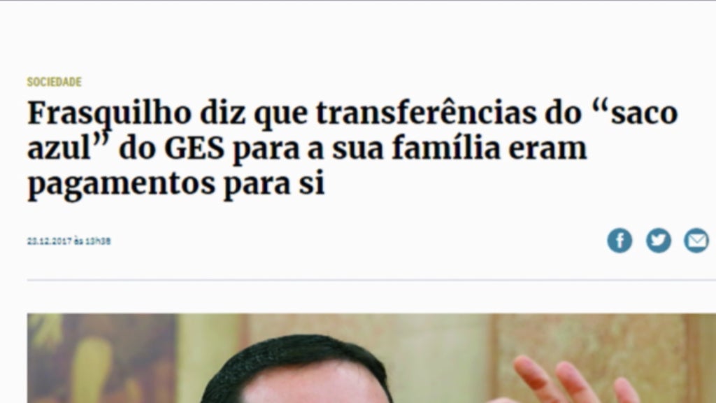 Miguel Frasquilho alvo de investigação