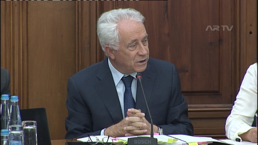 Carlos Costa na Comissão Parlamentar