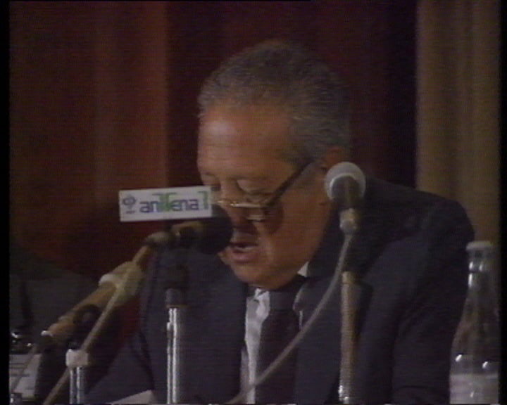 Mário Soares num encontro sobre inteligência artificial