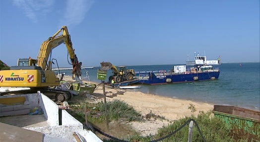 Demolições na ria Formosa