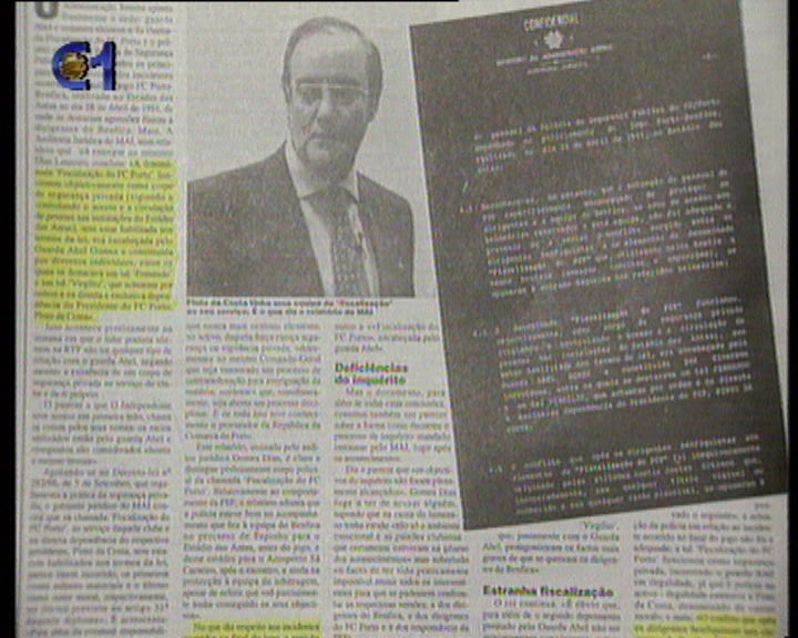 Segurança no estádio das Antas