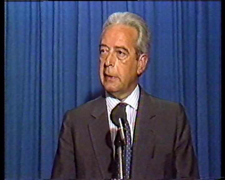 Declarações do vice-primeiro-ministro, Eurico de Melo