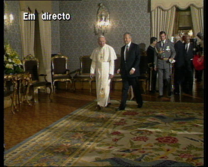 Presidente da República recebe o Papa em Belém