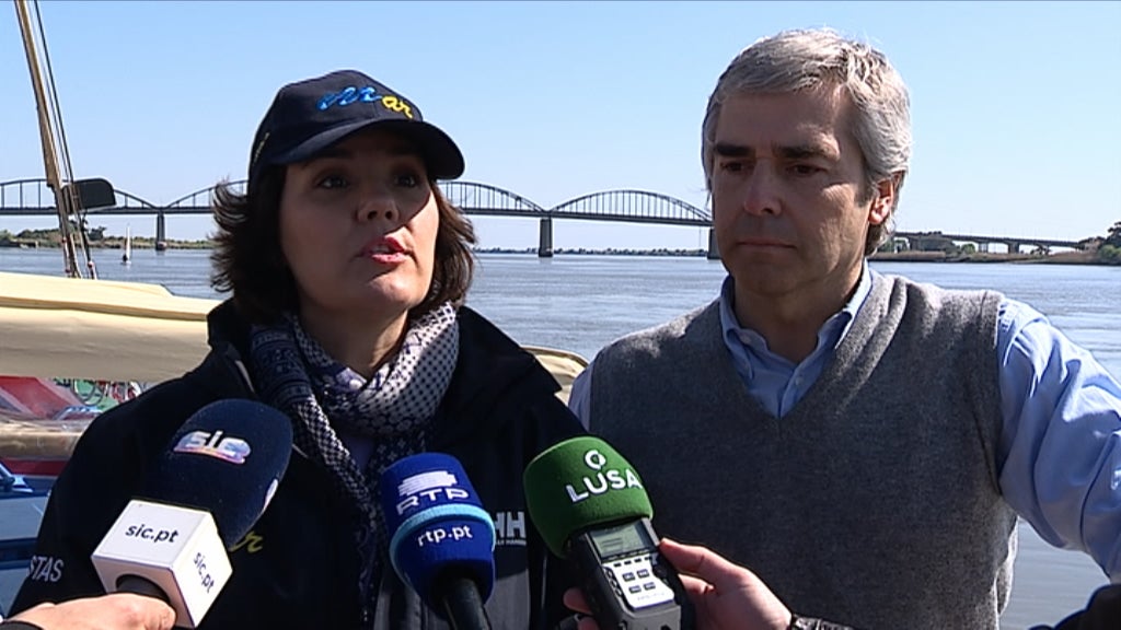 Ilha no Tejo em risco