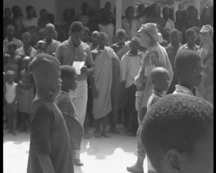 Inauguração de escola na Guiné