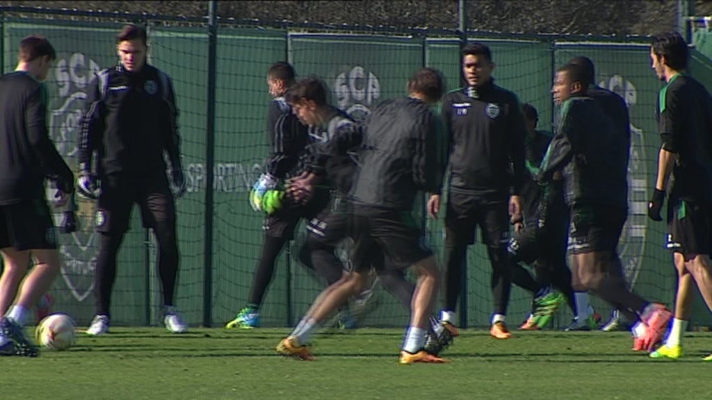 Futebol: treino do Sporting