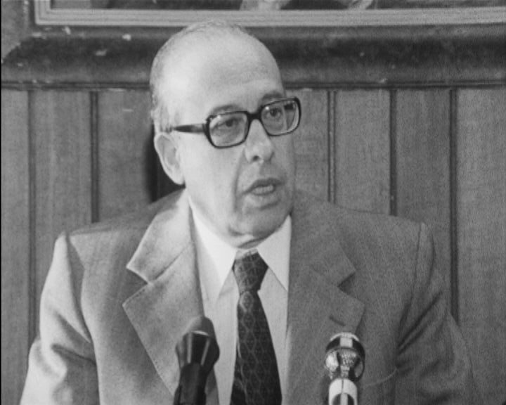 Conferência de imprensa de de Vitorino Magalhães Godinho