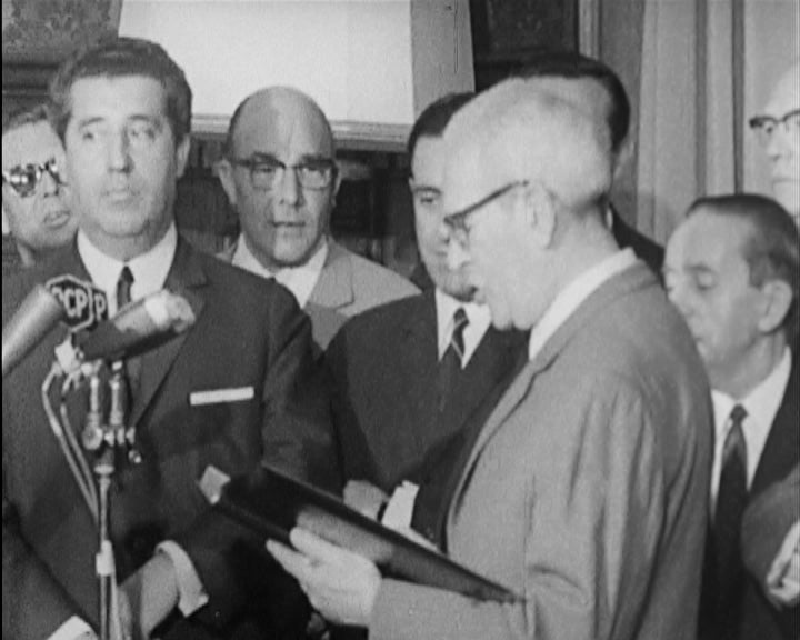 António de Oliveira Salazar recebe dirigentes sindicais da Carris