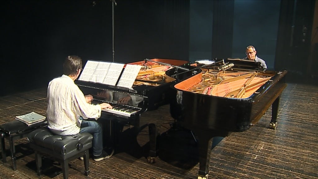 Ensaio de Pedro Burmester e Mário Laginha