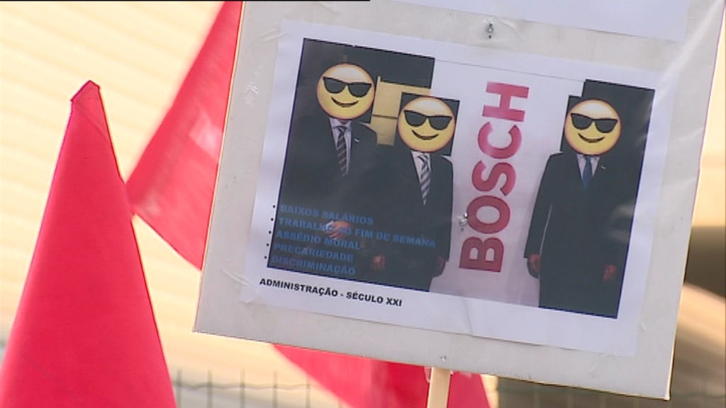 Protesto de Trabalhadores da Bosch