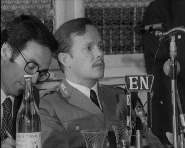 Conferência de imprensa do Major Sanches Osório