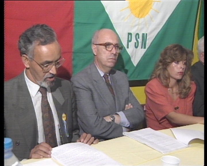 Campanha eleitoral do PSN em Elvas e Coimbra