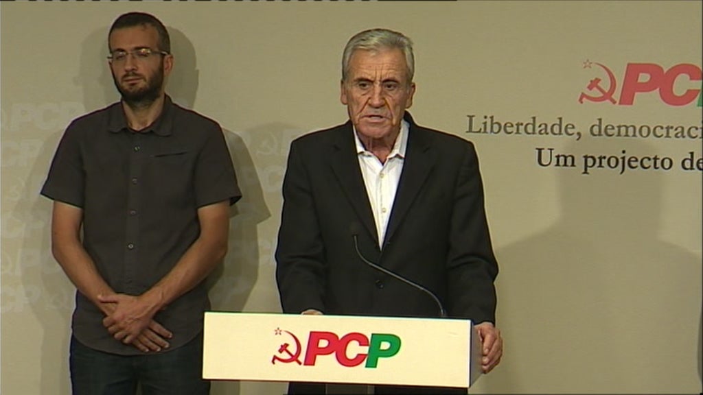Conferência de imprensa de Jerónimo de Sousa