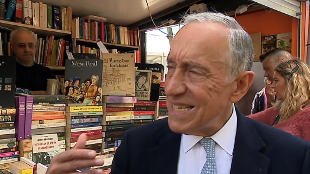 Marcelo Rebelo de Sousa visita Feira do Livro