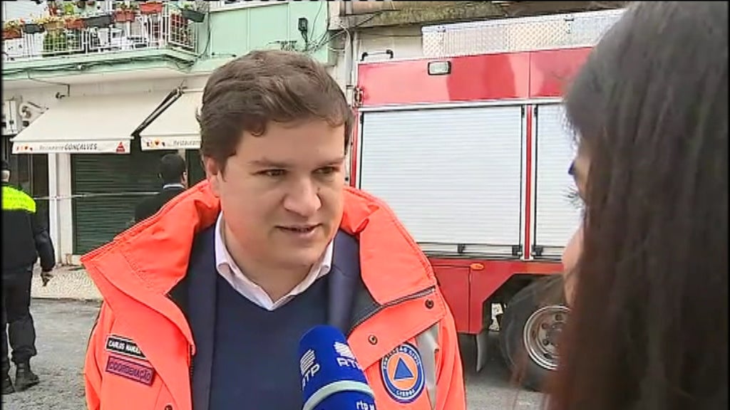 Deslizamento de terras em Lisboa