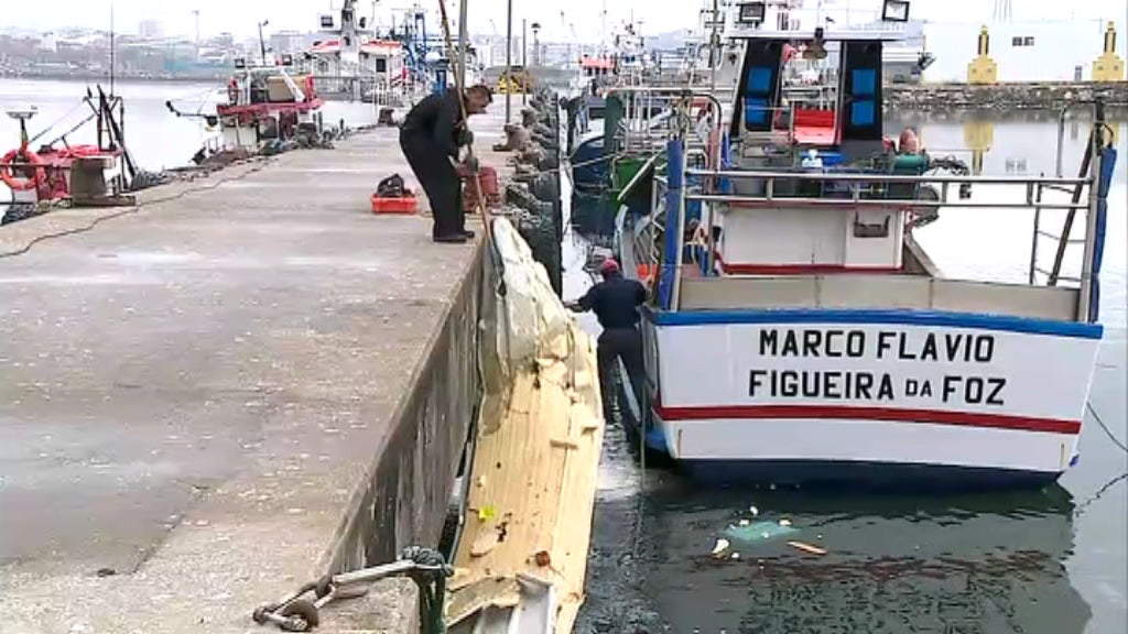 Prejuízos da tempestade Leslie