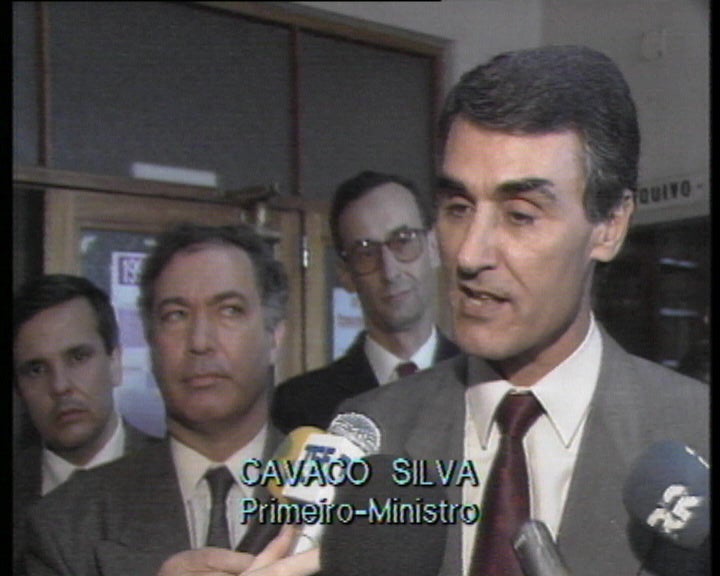 Visita de Cavaco Silva ao Hospital de Santa Maria