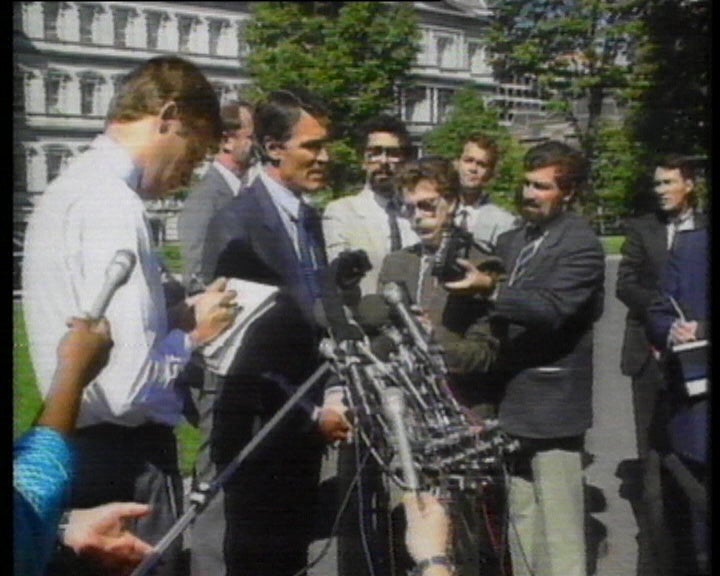 Reunião de Cavaco Silva com George Bush