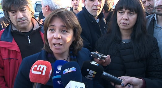 Catarina Martins sobre greve dos estivadores no Porto de Setúbal