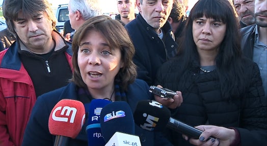 Catarina Martins sobre greve dos estivadores no Porto de Setúbal