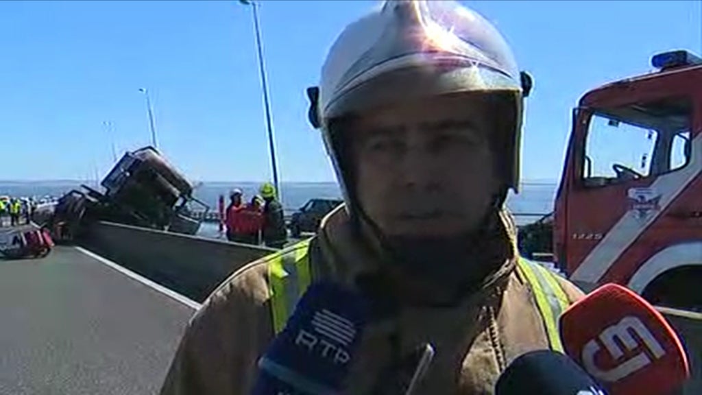 Acidente na Ponte Vasco da Gama