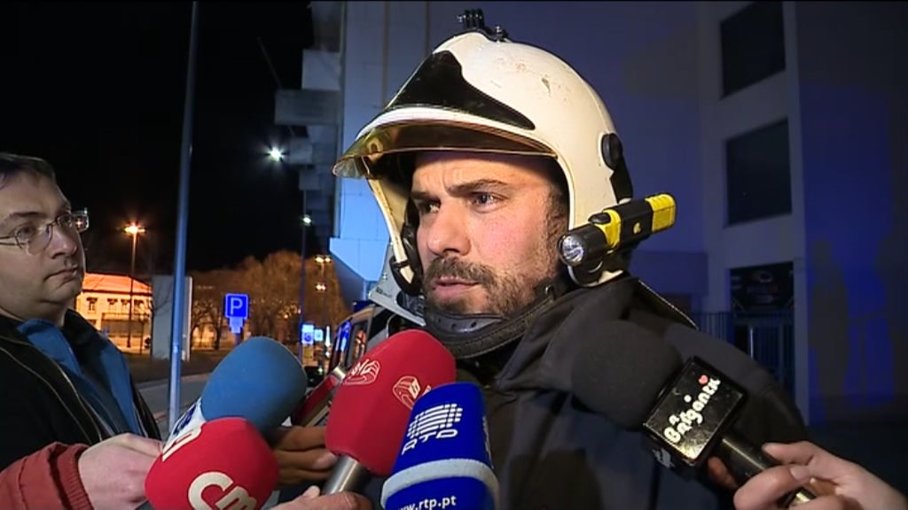 Incêndio no cineteatro em Bragança