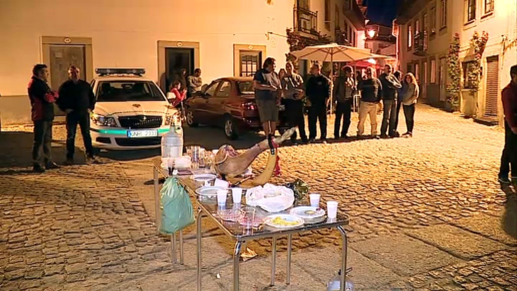 Protesto da população de Almeida