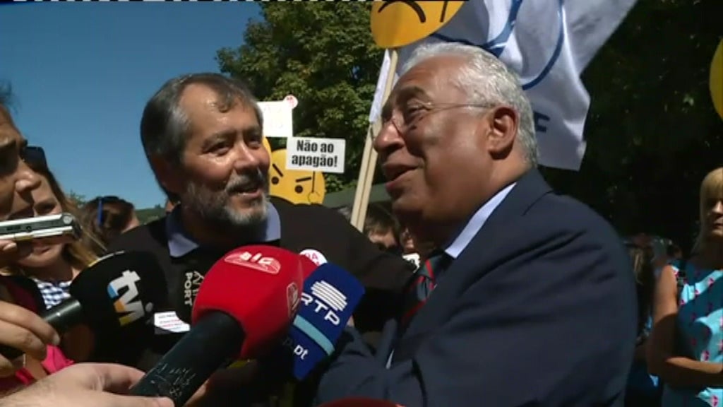 Professores contestam António Costa em Paredes de Coura