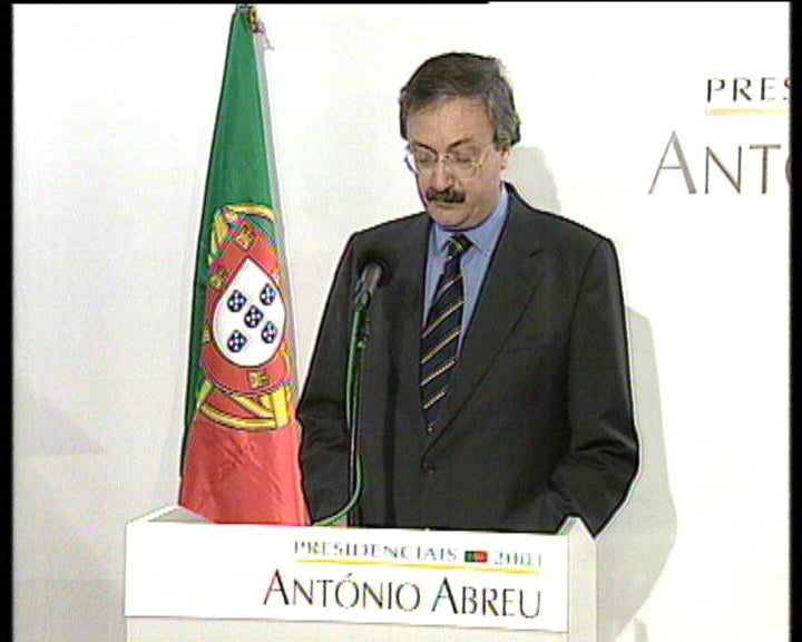 Conferência de imprensa de António Abreu