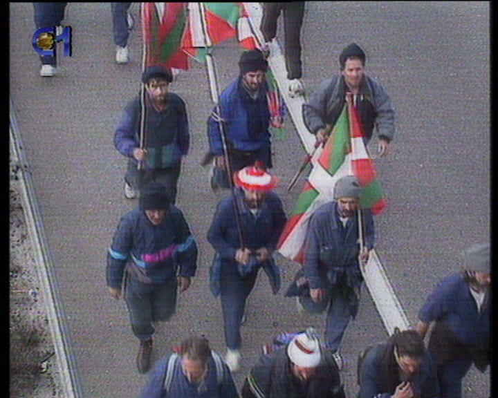 Manifestação de mineiros e siderúrgicos