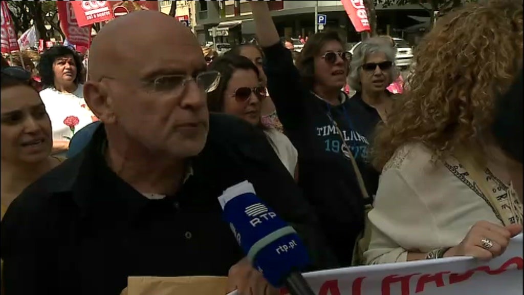 Manifestação de trabalhadores não docentes