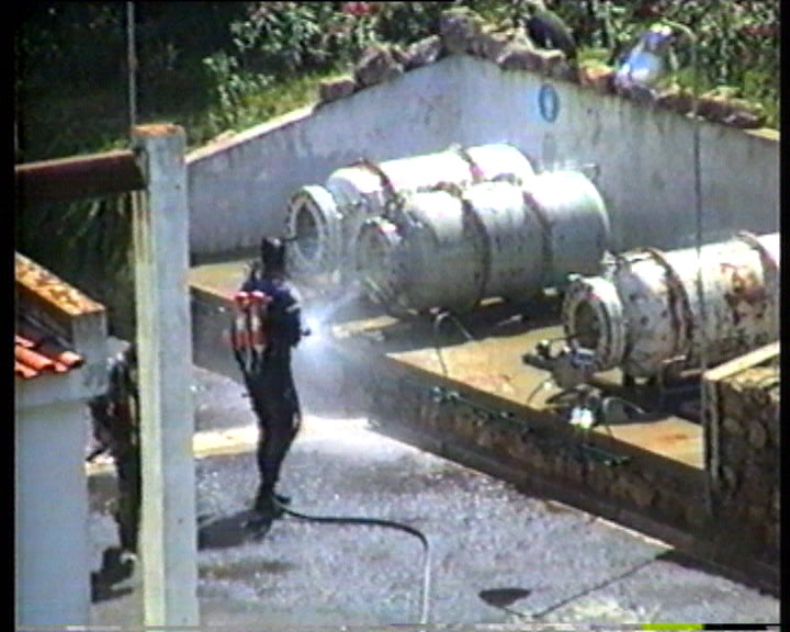 Fuga de cloro  no posto tratamento da EPAL