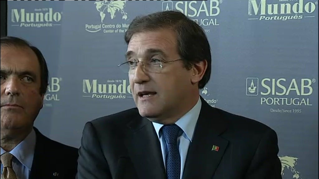 Declarações de Pedro Passos Coelho