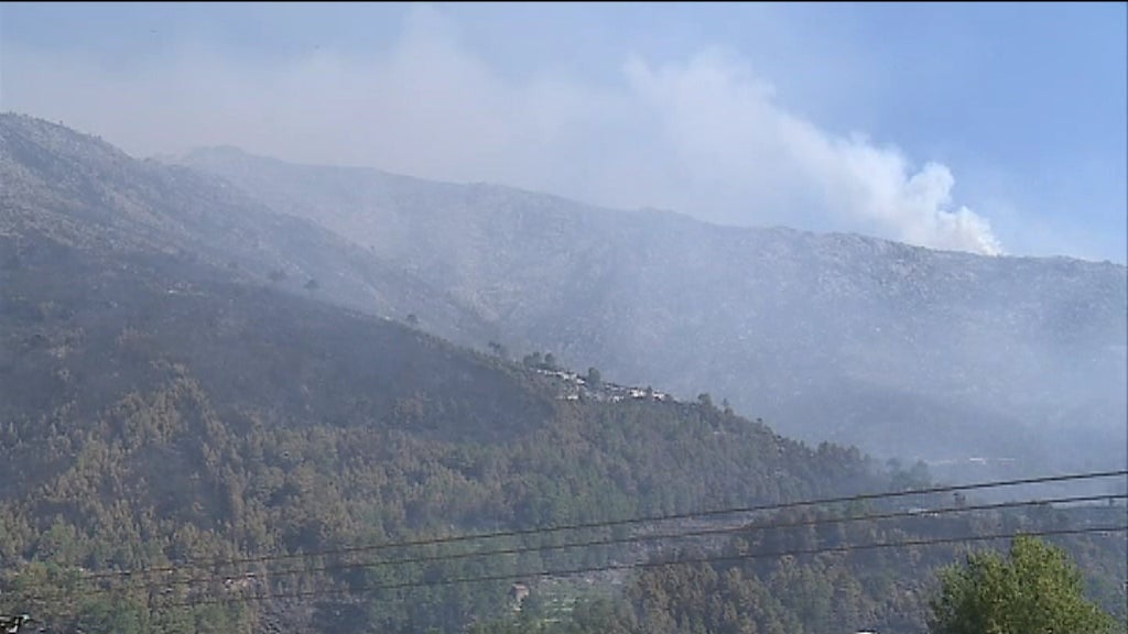 Incêndio florestal na Covilhã