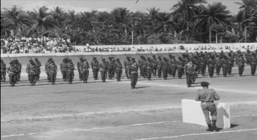 Cerimónia militar em São Tomé