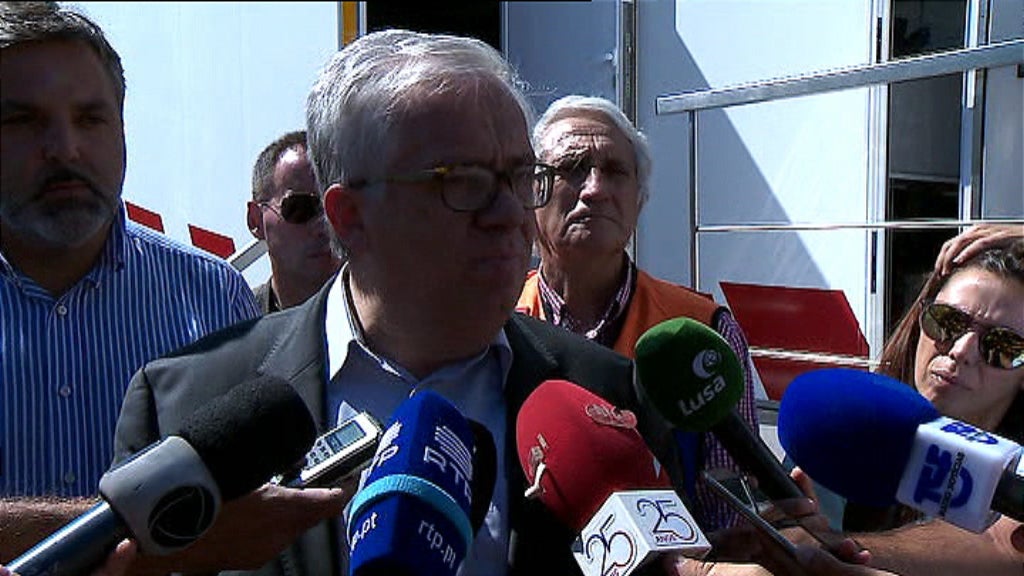 António Costa e Eduardo Cabrita em Monchique